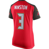 Jameis Winston #3 Tampa Bay Buccaneers Women's Red 2015 Game Jersey