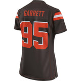 Myles Garrett #95 Cleveland Browns Women's Brown Game Jersey