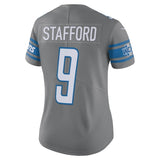 Matthew Stafford #9 Detroit Lions Women's Steel 2017 Color Rush Limited Jersey