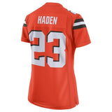 Joe Haden #23 Cleveland Browns Women's Orange Game Jersey
