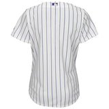 Colorado Rockies Women's White/Purple Home Cool Base Team Jersey