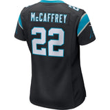 Christian McCaffrey #22 Carolina Panthers Women's Black Game Jersey