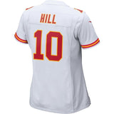 Tyreek Hill #10 Kansas City Chiefs Women's White Game Jersey