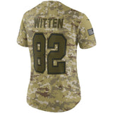 Jason Witten #82 Dallas Cowboys Women's Camo Salute to Service Limited Jersey