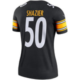Ryan Shazier #50 Pittsburgh Steelers Women's Black Legend Jersey