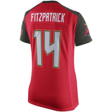 Ryan Fitzpatrick #14 Tampa Bay Buccaneers Women's Red Player Game Jersey