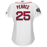 Steve Pearce #25 Boston Red Sox Women's White 2018 World Series Champions