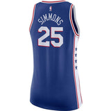 Ben Simmons #25 Philadelphia 76ers Women's Royal Swingman Jersey - Icon Edition
