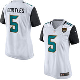 Blake Bortles #5 Jacksonville Jaguars Women's Black/White Game Jersey