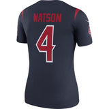 Deshaun Watson #4 Houston Texans Women's Navy Color Rush Legend Jersey