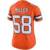Von Miller #58 Denver Broncos Women's Orange Color Rush Limited Jersey