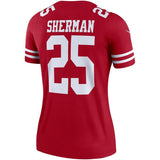 Richard Sherman #25 San Francisco 49ers Women's Scarlet Legend Jersey