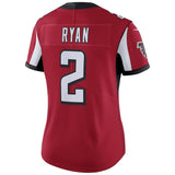 Matt Ryan #2 Atlanta Falcons Women's Red Vapor Untouchable Limited