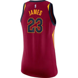 LeBron James #23 Cleveland Cavaliers Women's Wine Swingman Jersey - Icon Edition