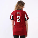 Matt Ryan #2 Atlanta Falcons Women's Red Game Jersey
