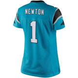 Cam Newton #1 Carolina Panthers Women's Blue Limited Jersey