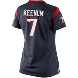Case Keenum #7 Houston Texans Women's Navy Blue Limited Jersey