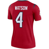 Deshaun Watson #4 Houston Texans Women's Red Legend Jersey