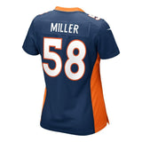 Von Miller #58 Denver Broncos Women's Navy Blue Game Jersey