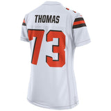 Joe Thomas #73 Cleveland Browns Women's White Game Jersey
