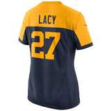 Eddie Lacy #27 Green Bay Packers Women's Navy Alternate Game Jersey