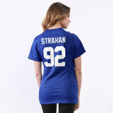 Michael Strahan #92 New York Giants Women's Royal Blue Retired Game Jersey