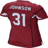 David Johnson #31 Arizona Cardinals Women's Cardinal Game Jersey