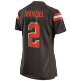 Johnny Manziel #2 Cleveland Browns Women's Brown Limited Jersey