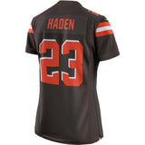 Joe Haden #23 Cleveland Browns Women's Brown Limited Jersey