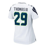 Earl Thomas #29 Seattle Seahawks Women's White Game Jersey