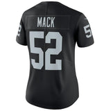Khalil Mack #52 Oakland Raiders Women's Black Vapor Untouchable Limited Player Jersey