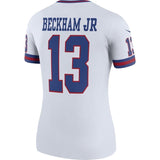Odell Beckham Jr #13 New York Giants Women's White Color Rush Legend Jersey