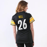 Le'Veon Bell #26 Pittsburgh Steelers Women's Black Game Jersey