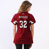 Tyrann Mathieu #32 Arizona Cardinals Women's Cardinal Game Jersey