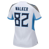 Delanie Walker #82 Tennessee Titans Women's White New 2018 Game Jersey