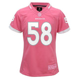 Von Miller #58 Denver Broncos Girls Youth Pink Bubble Gum Jersey