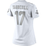 Ryan Tannehill #17 Miami Dolphins Women's White Platinum Jersey