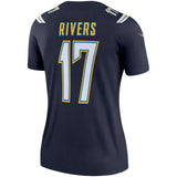 Philip Rivers #17 Los Angeles Chargers Women's Navy Legend Jersey