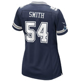 Jaylon Smith #54 Dallas Cowboys Women's Navy Game Jersey