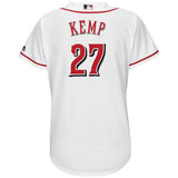Matt Kemp #27 Cincinnati Reds Women's White Home Cool Base Player Jersey