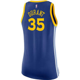 Kevin Durant #35 Golden State Warriors Women's Blue  - Icon Edition