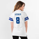 Troy Aikman #8 Dallas Cowboys Women's White Retired Game Jersey