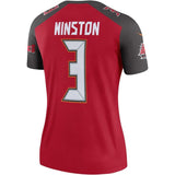Jameis Winston #3 Tampa Bay Buccaneers Women's Red Legend Jersey
