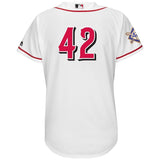 Cincinnati Reds #42 Women's White 2018 Jackie Robinson Day Official Cool Base
