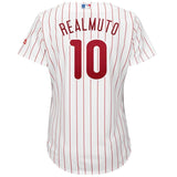JT Realmuto #10 Philadelphia Phillies Women's White Home Cool Base Player