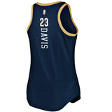 Anthony Davis #23 New Orleans Pelicans Women's Navy Fast Break Tank Jersey