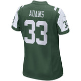 Jamal Adams #33 New York Jets Women's Green Game Jersey