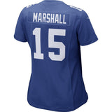 Brandon Marshall #15 New York Giants Women's Royal Game Jersey