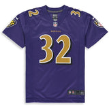 Eric Weddle #32 Baltimore Ravens Youth Purple Color Rush Player Game Jersey