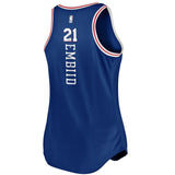 Joel Embiid #21 Philadelphia 76ers Women's Royal Fast Break Tank Jersey